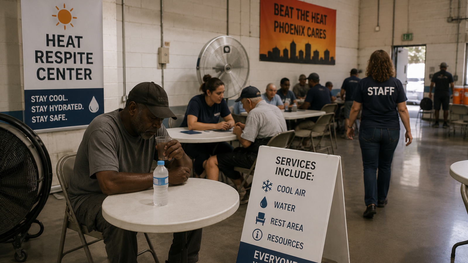 Phoenix Heat Respite Center's Second Summer Shows Stark Survival Impact — Now Faces Funding Collapse