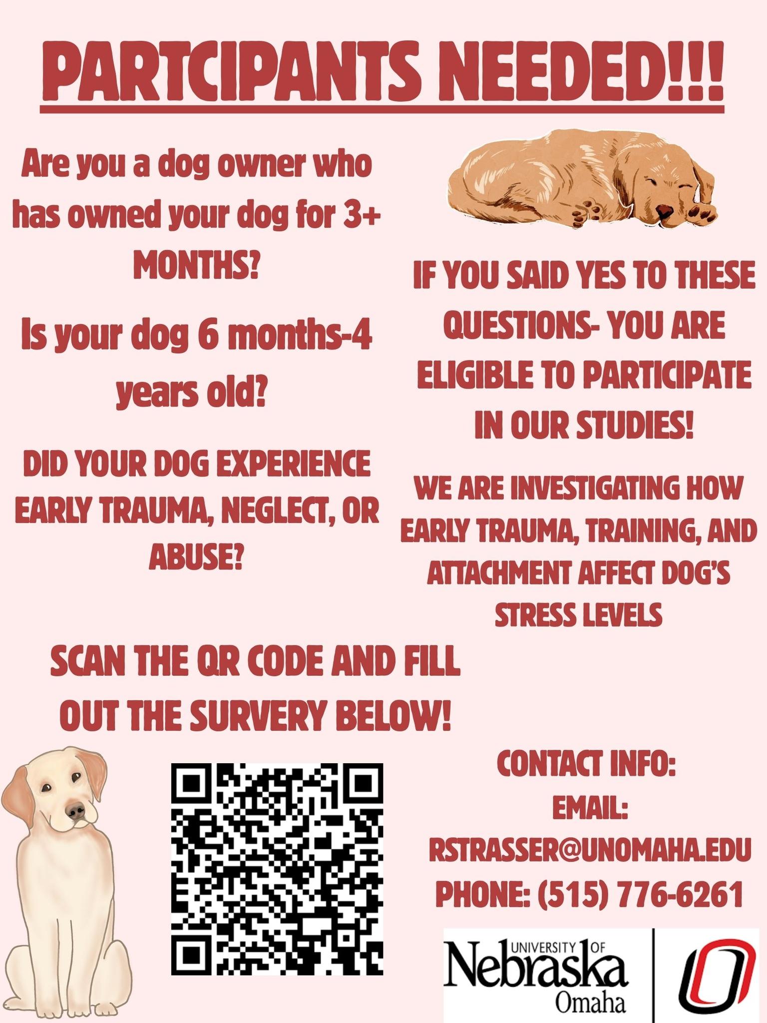 UNO students researching: What can 100 strands of hair show us about a dog's past?