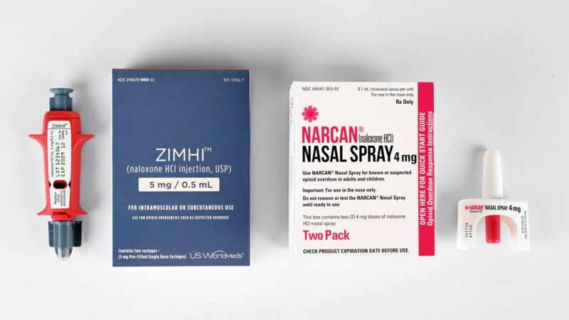 Is naloxone less effective when fentanyl is mixes with nonopioid drugs?